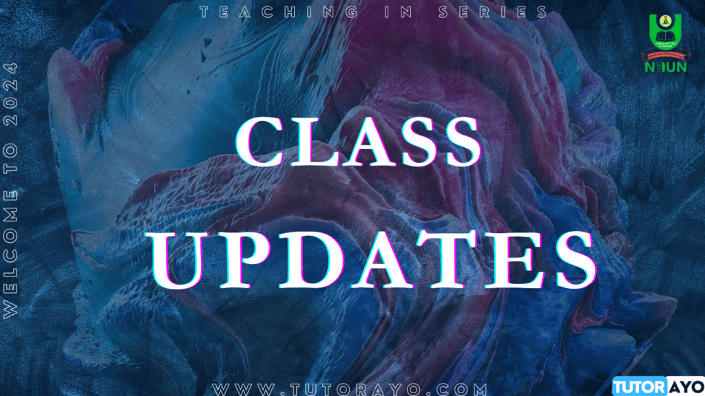 Class Update