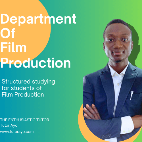 Department of Film Production 100 to 400 level online classes