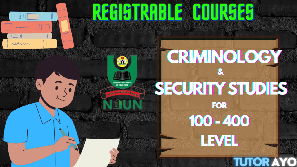 REG COURSES FOR CRIM 100-400