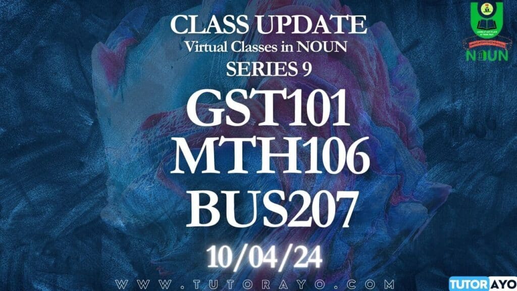 VIRTUAL CLASSES IN NOUN SERIES TEN