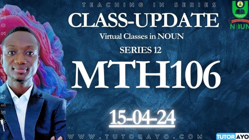 VIRTUAL CLASSES IN NOUN SERIES TWELVE