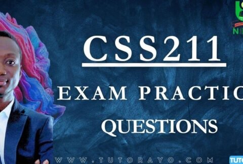 CSS211 CBT EXAM PRACTICE QUESTIONS