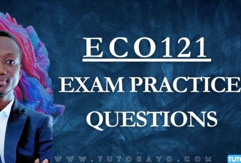 ECO121 CBT EXAM PRACTICE QUESTIONS AND ANSWERS