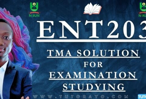 ENT203 TMA SOLUTION; EXAM STUDYING IN NOUN