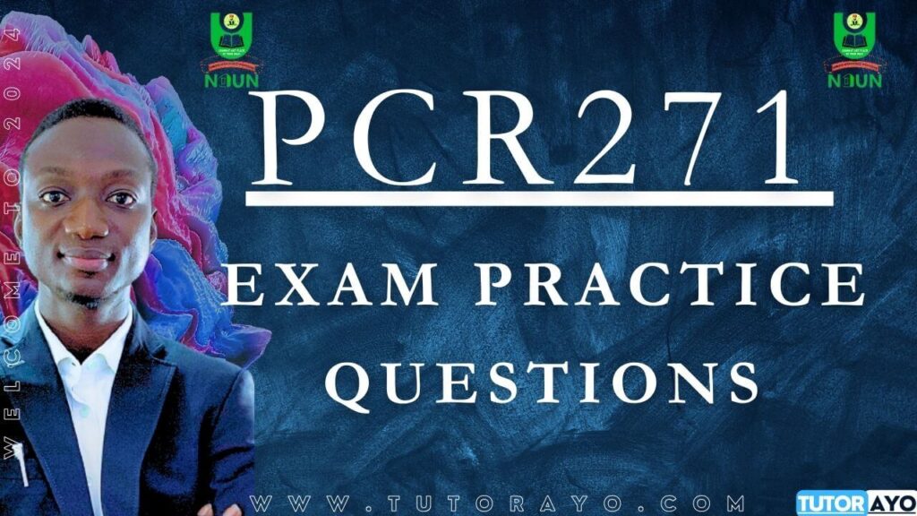 PCR271 CBT EXAM PRACTICE QUESTIONS