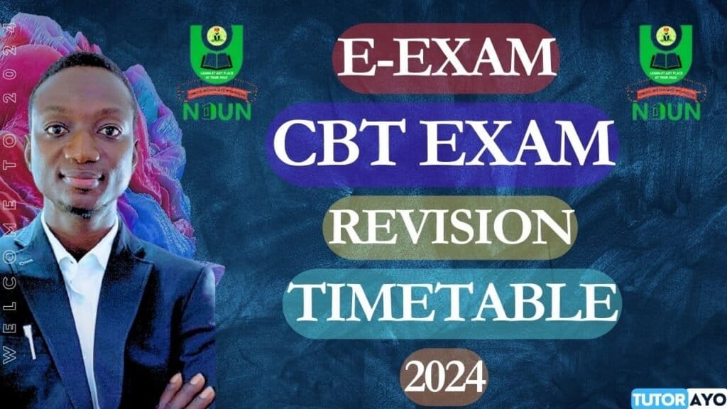 E-EXAM CBT EXAM REVISION IN NOUN 2024