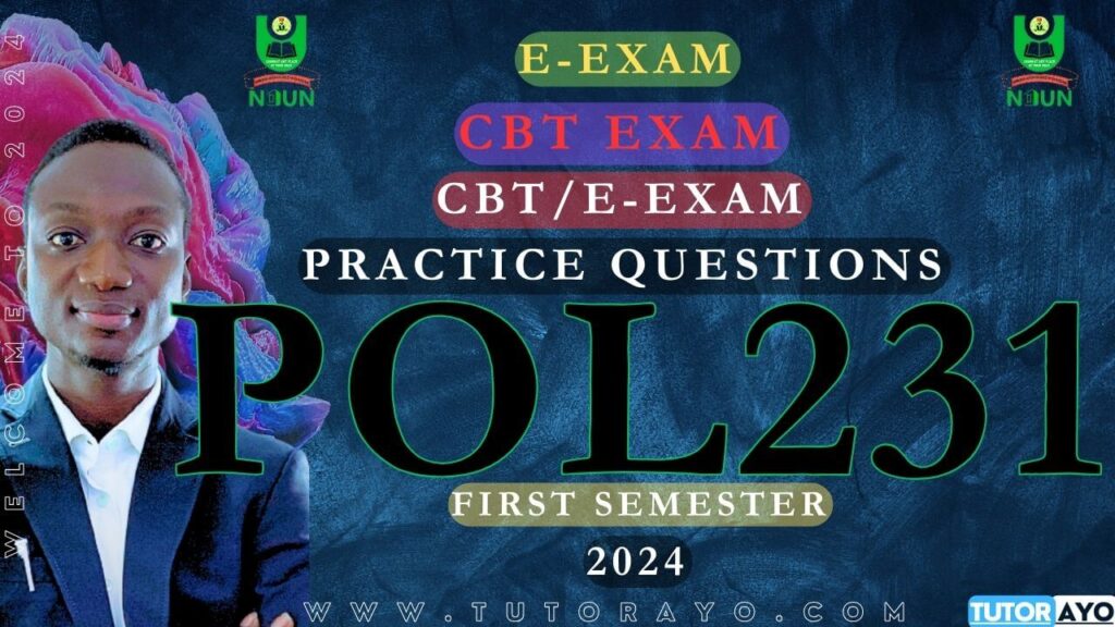 POL231 E-EXAM PRACTICE QUESTIONS