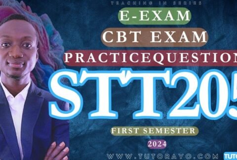 STT205 E-EXAM CBT EXAM