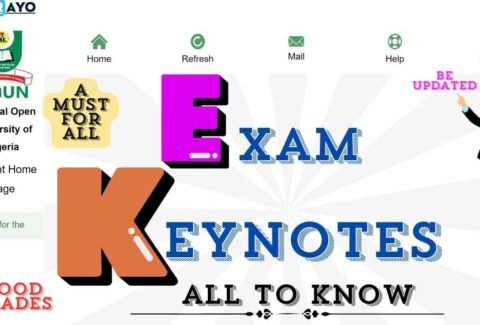 Exam keynotes in NOUN