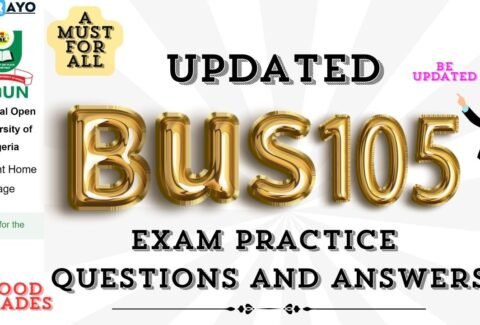 BUS105 EXAM PRACTICE QUESTIONS  AND ANSWERS