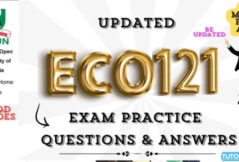 ECO121 EXAM PRACTICE QUESTIONS AND ANSWERS