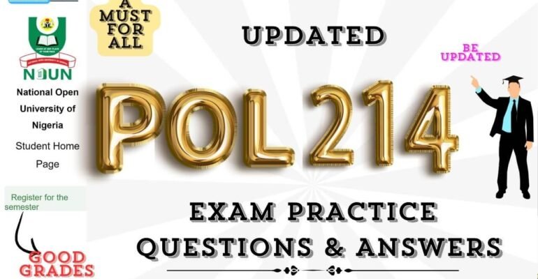 POL214 EXAM PRACTICE QUESTION AND ANSWERS