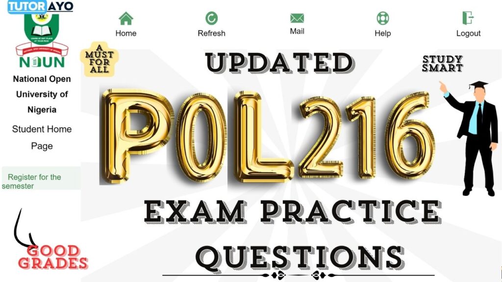 POL216 EXAM PRACTICE QUESTION IN NOUN PART A