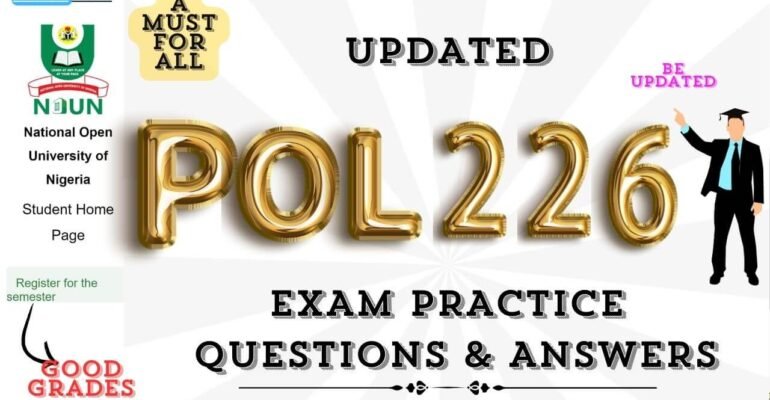 POL226 EXAM PRACTICE QUESTION AND ANSWERS