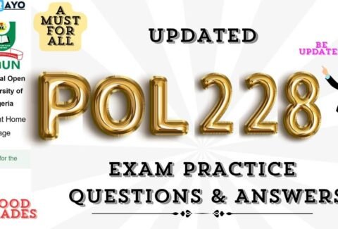 POL228 EXAM PRACTICE QUESTION AND ANSWERS