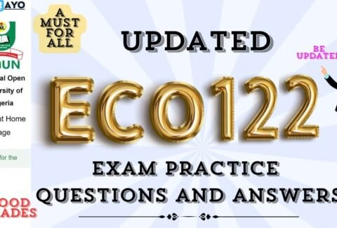 ECO122 EXAM PRACTICE QUESTIONS AND ANSWERS