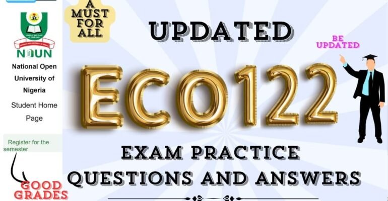 ECO122 EXAM PRACTICE QUESTIONS AND ANSWERS