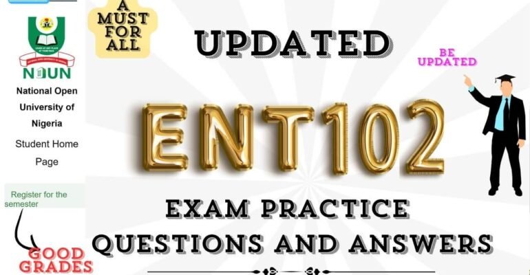 ENT102 EXAM PRACTICE QUESTIONS AND ANSWERS