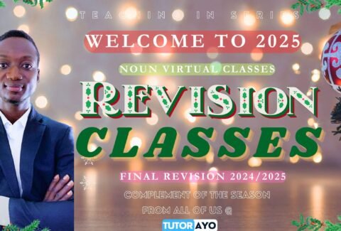 E-EXAM/CBT REVISION CLASSES 2024/25 IN NOUN