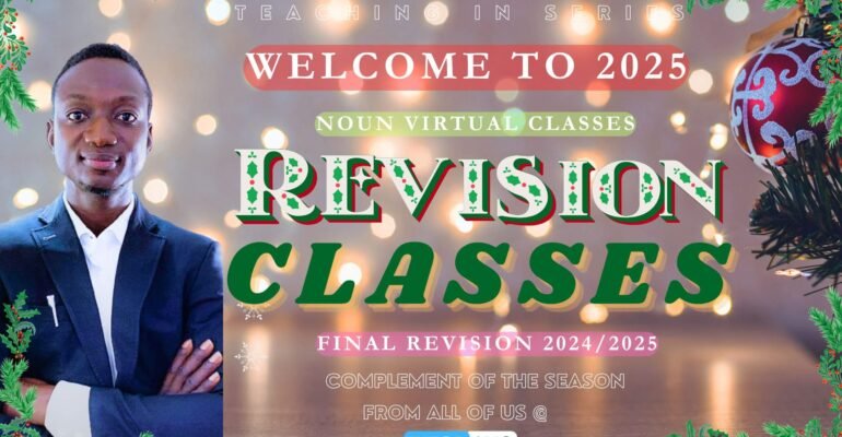 E-EXAM/CBT REVISION CLASSES 2024/25 IN NOUN