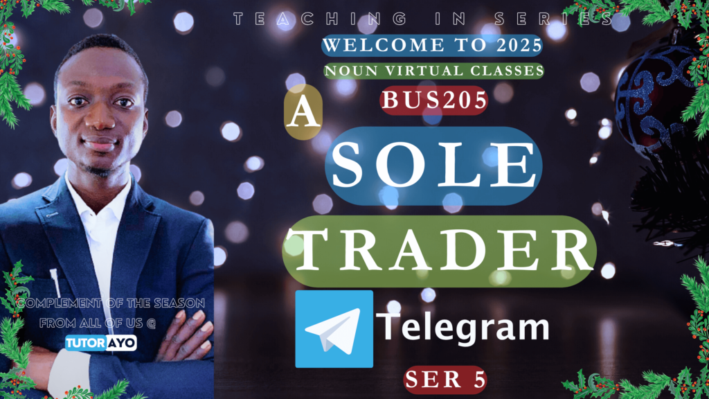 A sole Trader