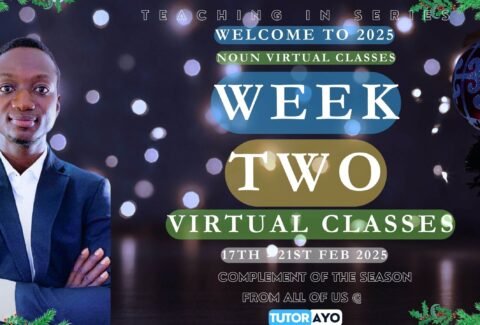 Virtual Classes in NOUN week two