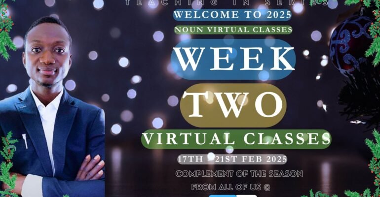 Virtual Classes in NOUN week two