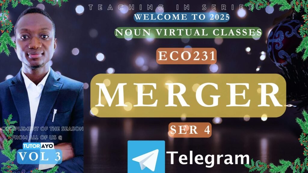 Mergers With Tutor Ayo