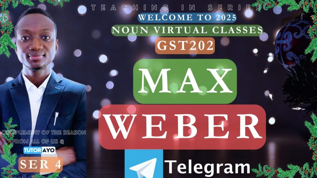 Max Weber Theory of Conflict with Tutor Ayo