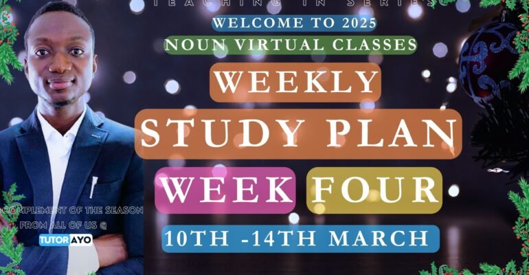 Study plan in noun Tutor Ayo