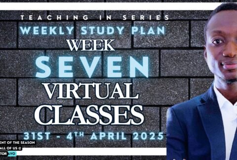 Week seven virtual classes in NOUN with Tutor Ayo.