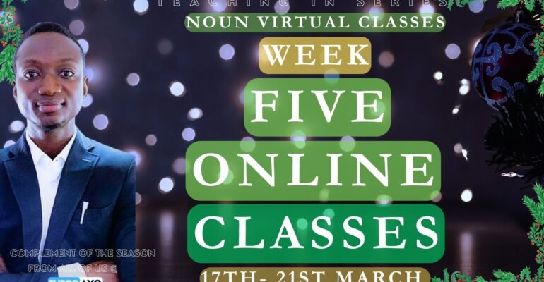 WEEK 5 CLASSES TUTOR AYO 2025