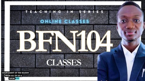 BFN104 CLASSES IN NOUN WITH TUTOR AYO