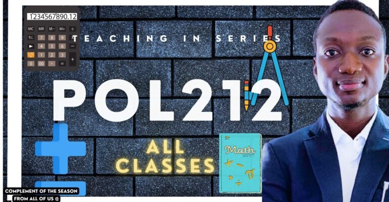 POL212; BASIC STATISTICS FOR SOCIAL SCIENCE