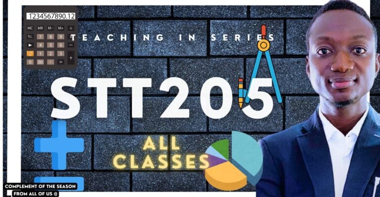 STT205; Statistics Classes With Tutor Ayo