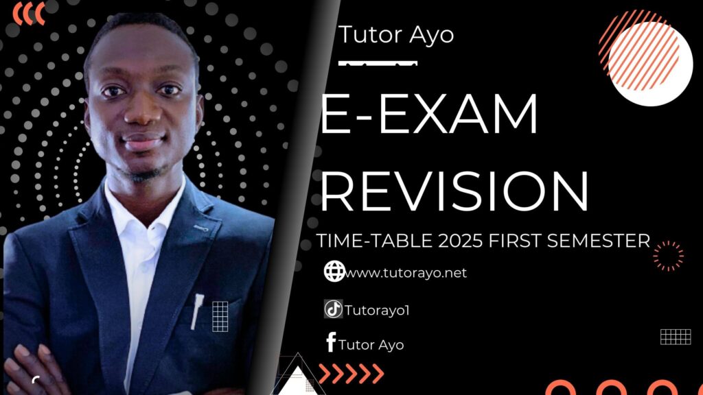NOUN E-EXAM REVISION 2025 AFIRST SEMESTER