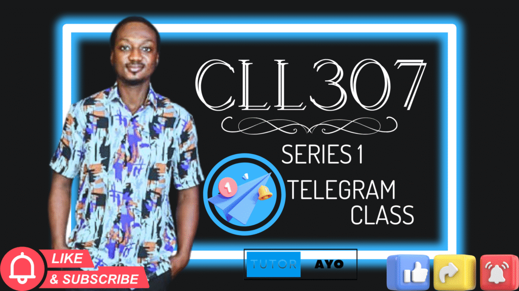CLL307 TELEGRAM CLASS SER 1