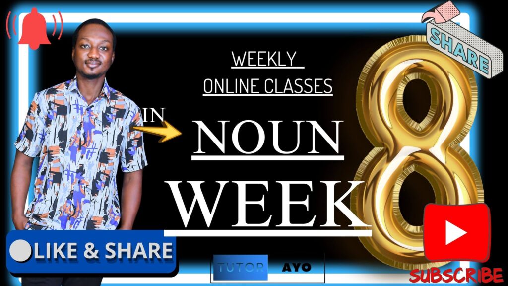 WEEK 8 ONLINE CLASS